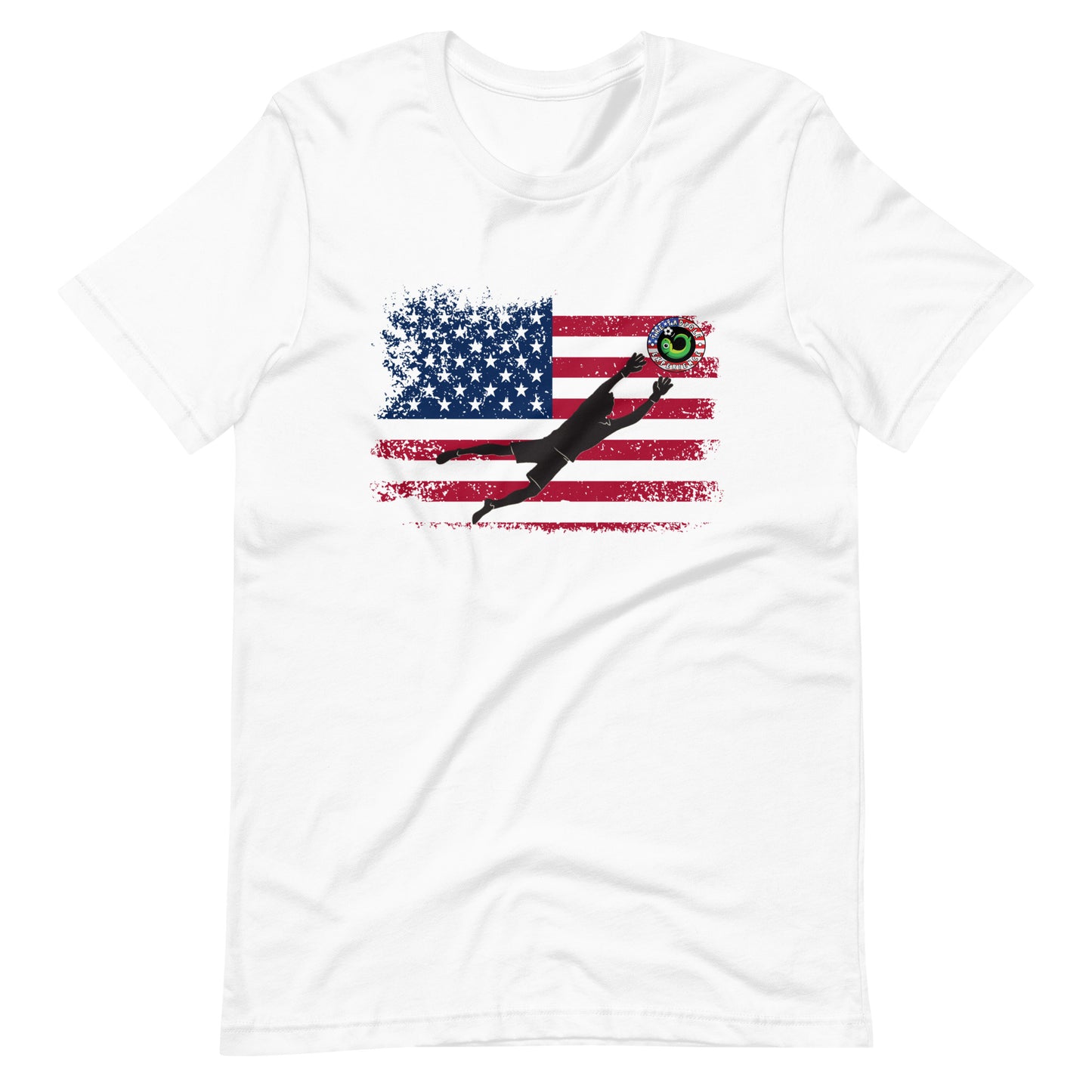 Tadpole American Flag Goalie t-shirt