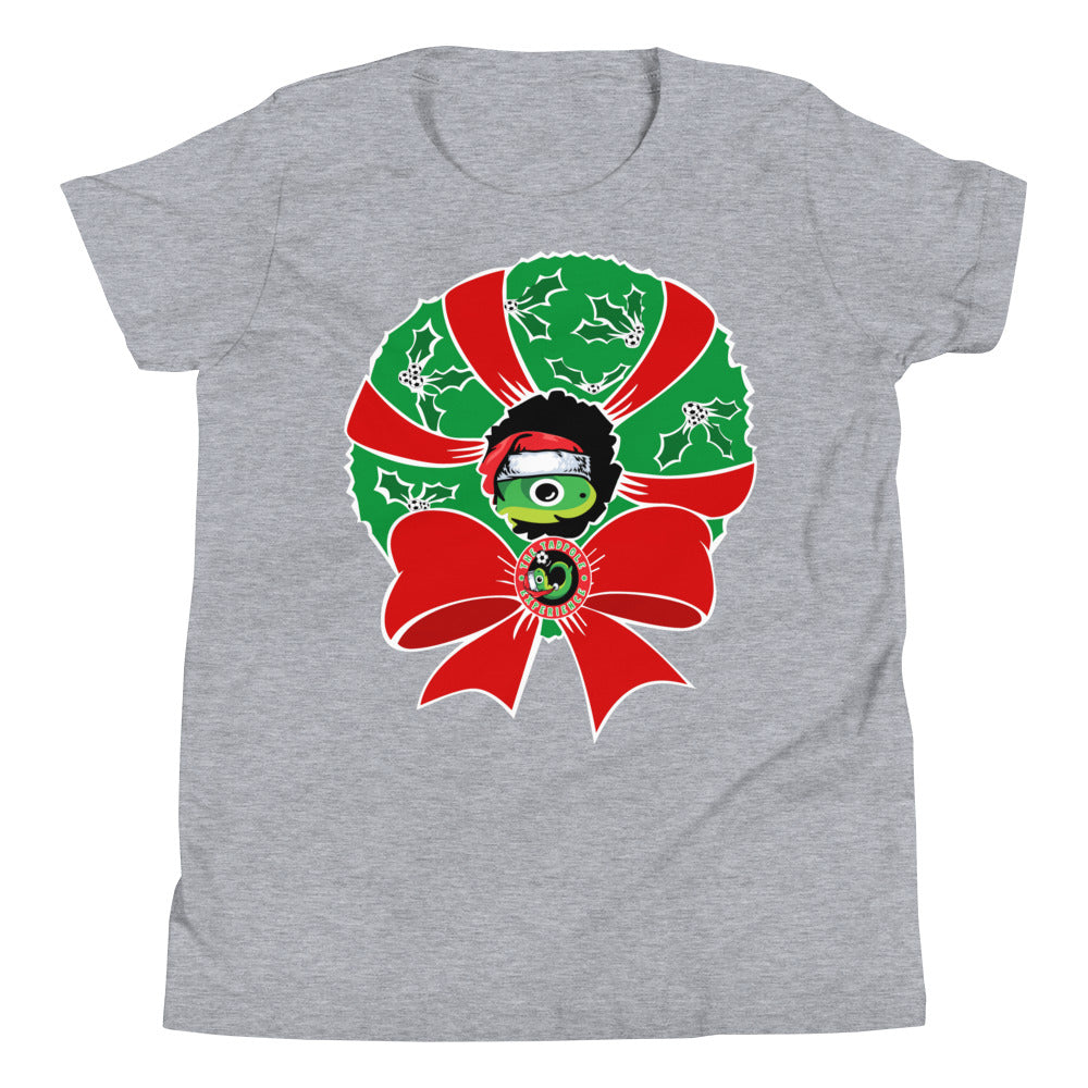 Tadpole Christmas Wreath Youth T-Shirt