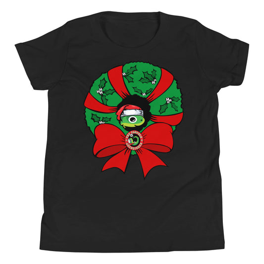 Tadpole Christmas Wreath Youth T-Shirt