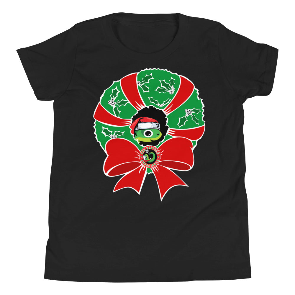 Tadpole Christmas Wreath Youth T-Shirt