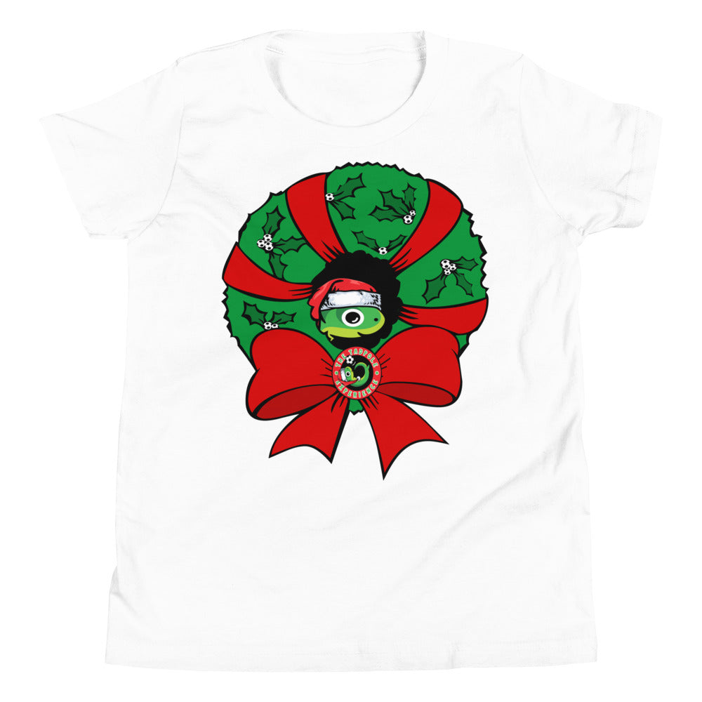 Tadpole Christmas Wreath Youth T-Shirt