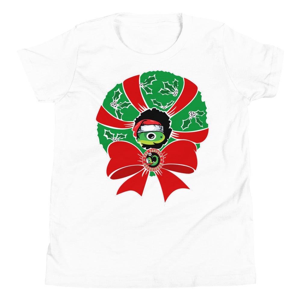 Tadpole Christmas Wreath Youth T-Shirt